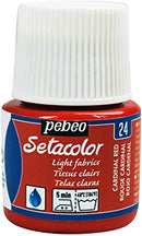 Pebeo-Seta (Fabric Color) Transparent 45ml Cardinal Red-329024