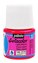 Pebeo-Seta (Fabric Color) Transparent 45ml Fluo Pink-329033