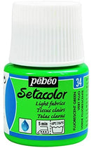 Pebeo-Seta (Fabric Color) Transparent 45ml Fluo Green-329034