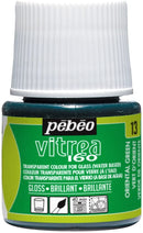 Pebeo Vitrea 160 Glass Paint Glossy 45ml Orient Green-111013