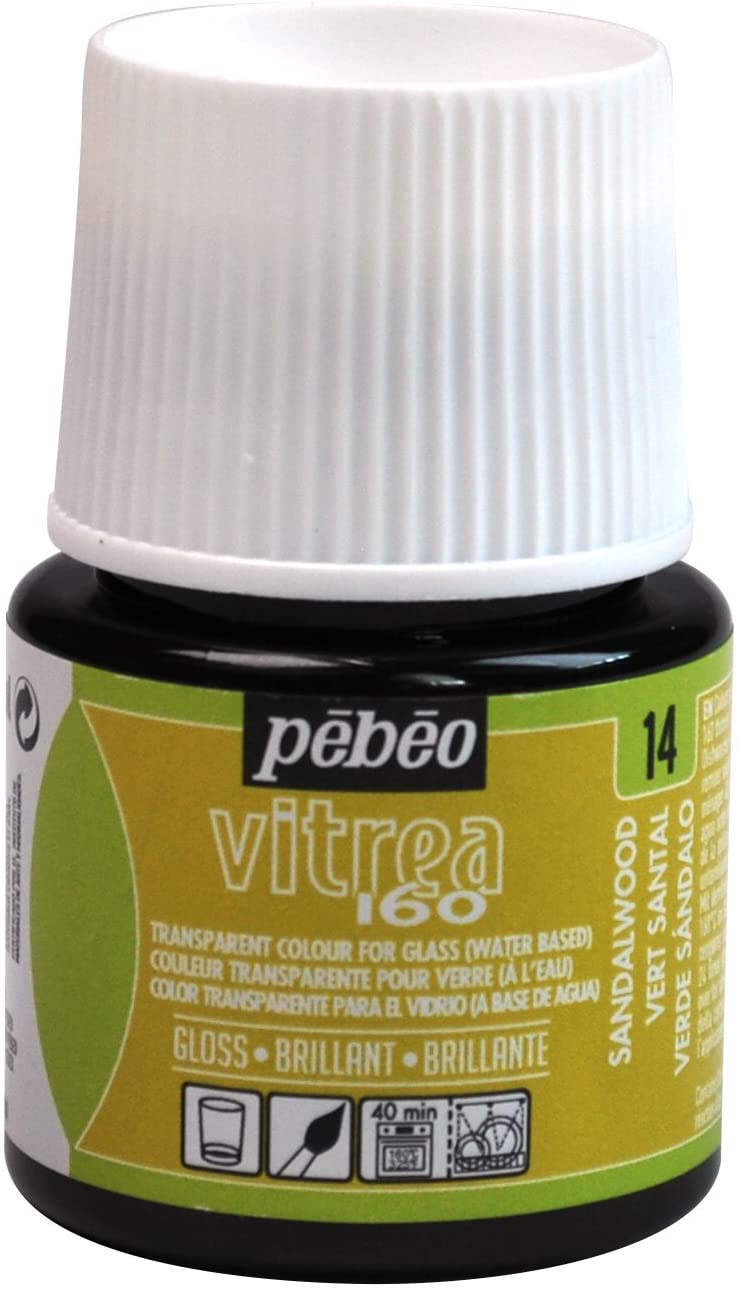 Pebeo Vitrea 160 Glass Paint Glossy 45ml Sandalwood-111014