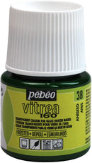 Pebeo Vitrea 160 Glass Paint Frosted 45ml Aniseed Green-112038