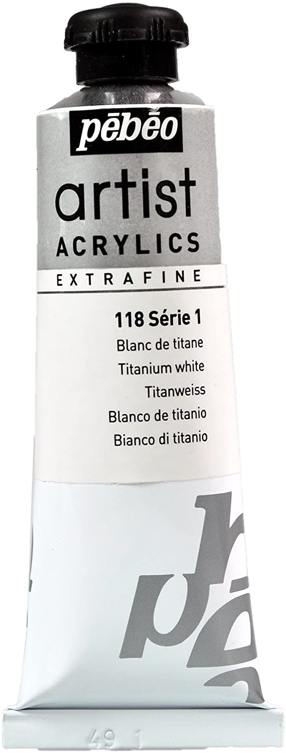 Pebeo-Extra Fine Professional Artist Acrylic 37ml-Titanium White-906118