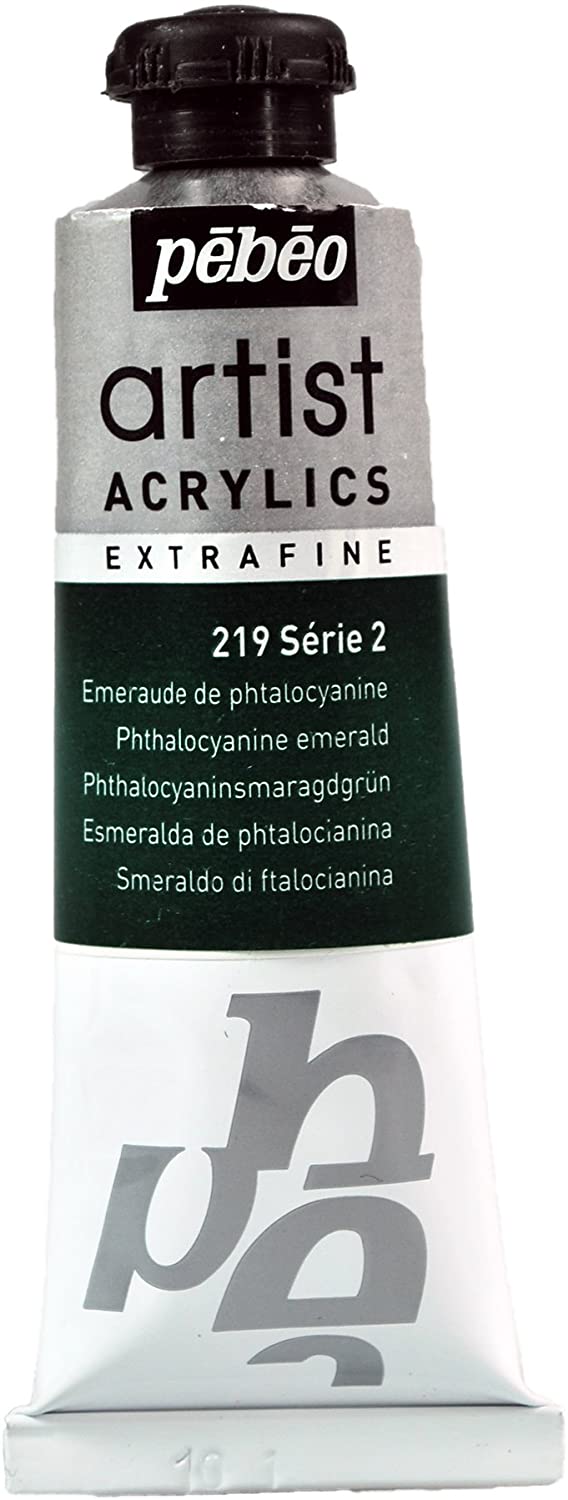 Pebeo-Extra Fine Professional Artist Acrylic 37ml-Phthalocyanine Emerald