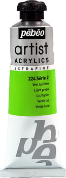Pebeo-Extra Fine Professional Artist Acrylic 37ml-Light Green-907224