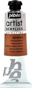 Pebeo-Extra Fine Professional Artist Acrylic 37ml-Iridescent Vermilion-908353