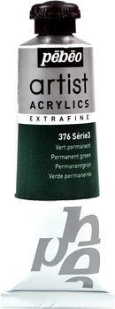 Pebeo-Extra Fine Professional Artist Acrylic 37ml-Permanent Green-908376