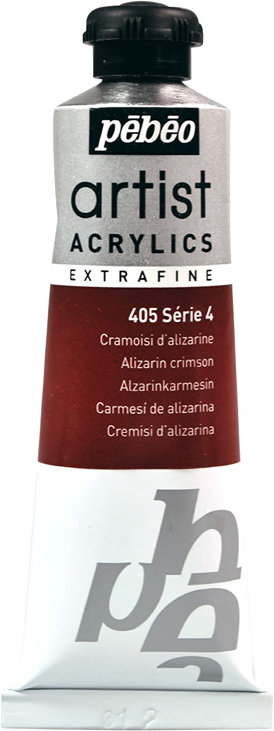 Pebeo-Extra Fine Professional Artist Acrylic 37ml-Alizarin Crimson-909405