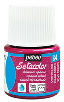Pebeo-Seta (Fabric Color) Opaque 45ml Shimmer Orient Red-295064
