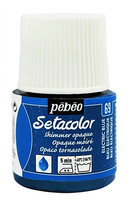 Pebeo-Seta (Fabric Color) Opaque 45ml Shimmer Electric Blue-295069