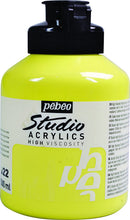 Pebeo-Acrylic Color Studio 500ml Lemon Cadmium Yellow-171022