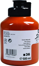 Pebeo-Acrylic Color Studio 500ml Raw Sienna-171036