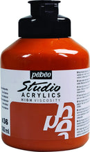 Pebeo-Acrylic Color Studio 500ml Raw Sienna-171036