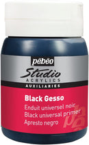 Pebeo-Acrylic Studio Black Gesso 500ml-524135
