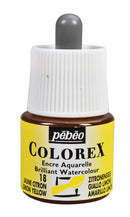 Pebeo-Colorex Water Color Ink 45ml-Lemon Yellow-341018