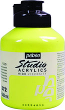 Pebeo-Acrylic Color Studio 500ml Fluo Yellow-172372