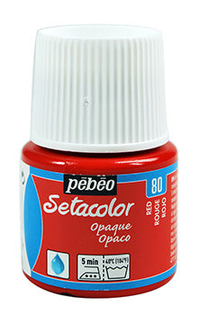 Pebeo-Seta (Fabric Color) Opaque 45ml Red-295080