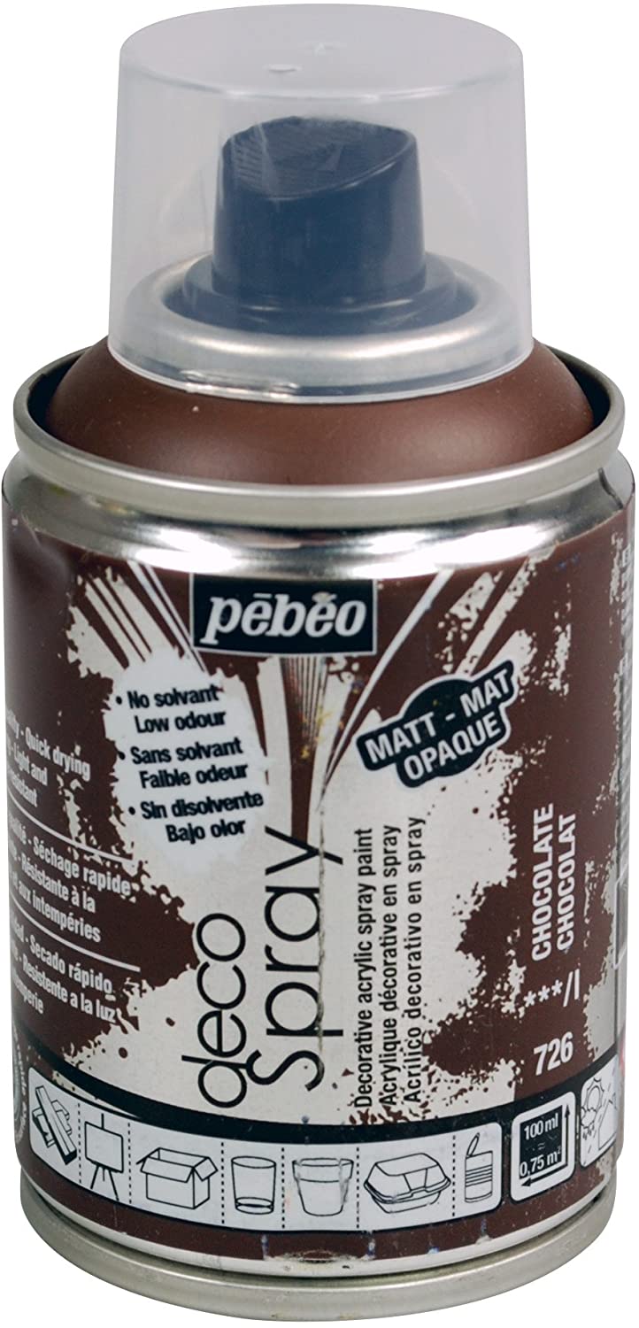 Pebeo Deco Spray Paint- Matt 100ml Chocolate-093726