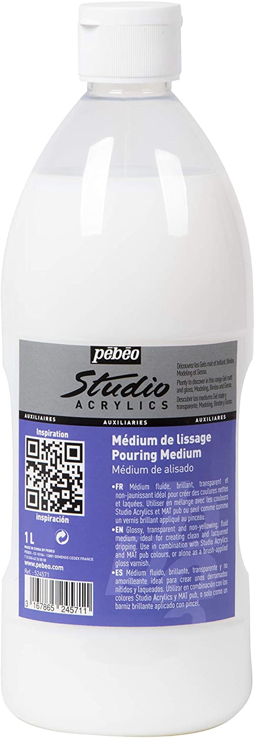 Pebeo-Acrylic Pouring Medium 1 Ltr-524571