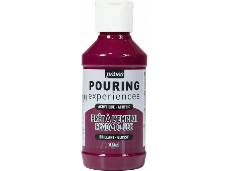 Pebeo-Pouring Acrylic Paint 118ml-Deep Magenta-524614