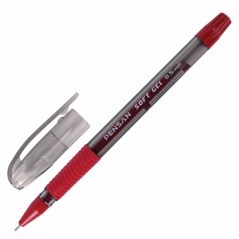 Gel Pen Soft Gel 0.7mm Red-2400