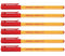 Ball Pen Ofispen Red Ink ( 6 Pieces )