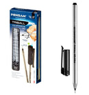 Ball Pen 1.0mm Triball Black Ink 12 Pieces Pack