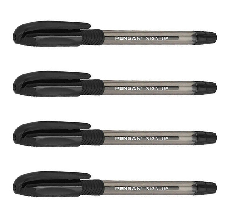 Ball Pen 1.0mm Sign Up Black Ink-2410 ( 4 Pieces )