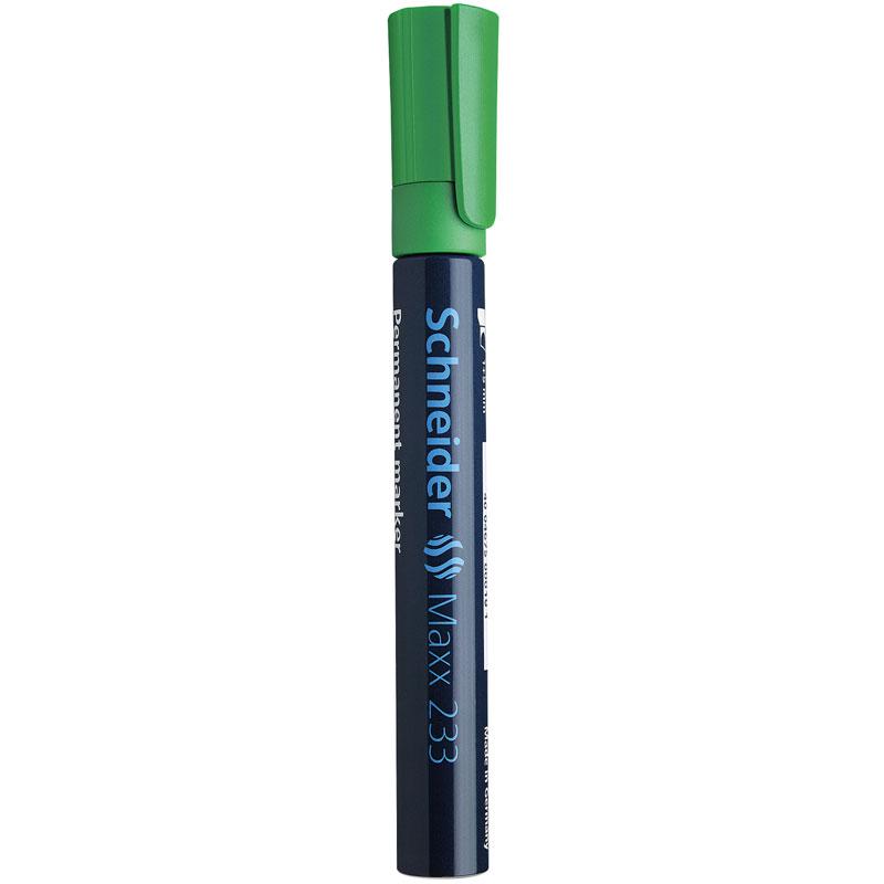 Schneider Permanent Marker 233 Chisel Tip-Green-123304