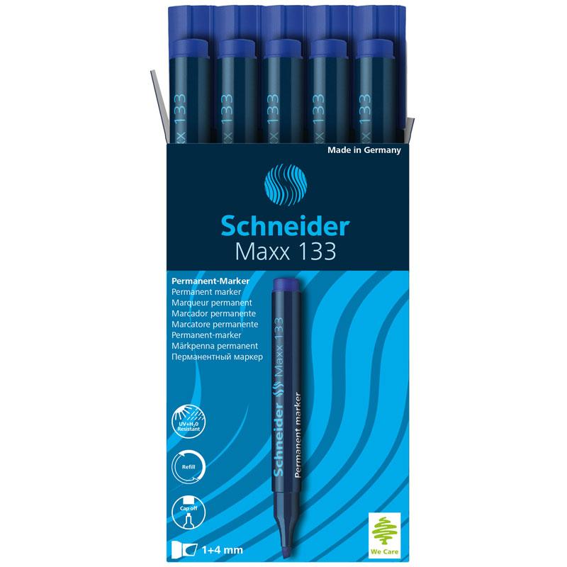 Schneider Permanent Marker 133 Chisel Tip-Blue-113303