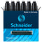 Schneider Ink Cartridge Erasable 6 Pcs Box Black