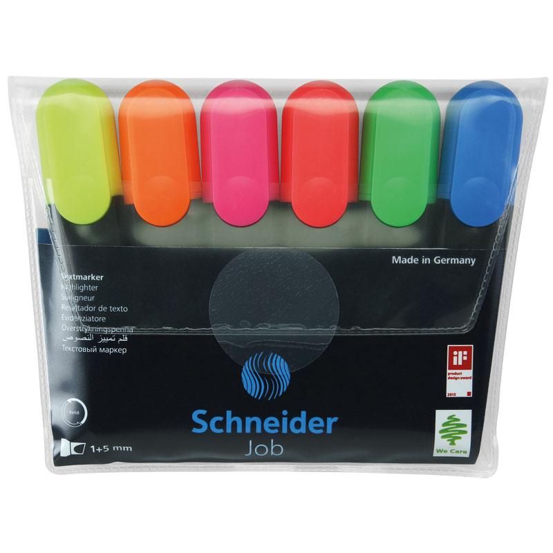 Schneider Highlighter Job 150 6 Color Set-115096