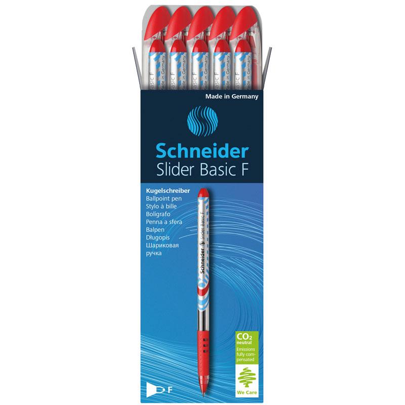 Schneider Ballpoint Pen Slider F Red