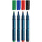 Schneider Permanent Marker 130 Bullet Tip 4 Color Set-113094