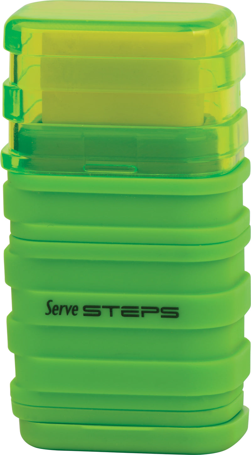 SHARPENER &ERASER SERVE STEPS (Assorted Color)