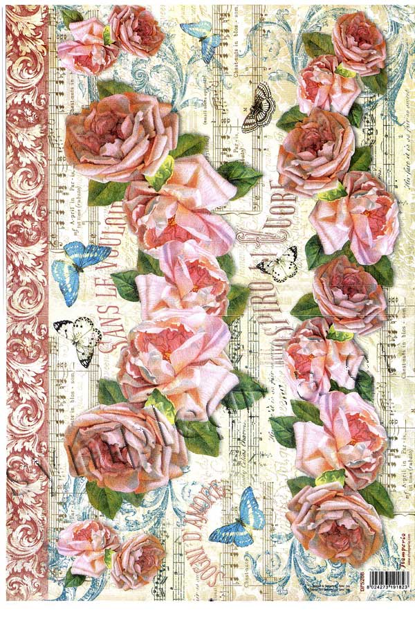 Rice Paper Decoupage 48X33Cm 28G