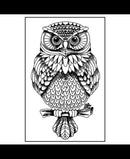 Rubber Stamp 7X11Cm Owl