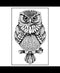 Rubber Stamp 7X11Cm Owl