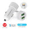 TOUCHMATE DUAL USB CAR CHARGER WITH LIGHTNING CABLE