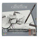 Graphite Pencils 15Pcs SilverBox