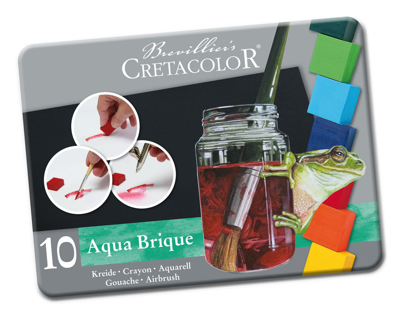 Cretacolor-Aqua Brique Watercolor Block 10 Color-415 10