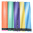 PENCIL HB W/ERASER NEON 24PCS-QA1124