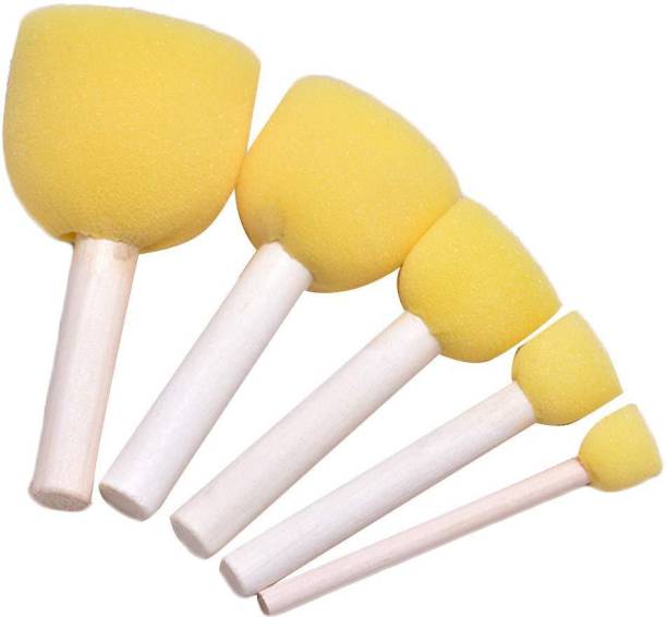 Sponge Brush Round 5 Pieces-HM905-5