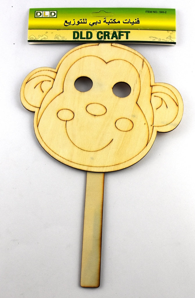 DLD Craft-Wooden Mask-Monkey