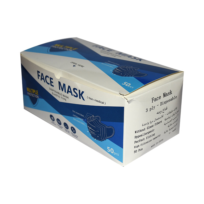 Face Mask for Adult-Pink Color 50 Pieces