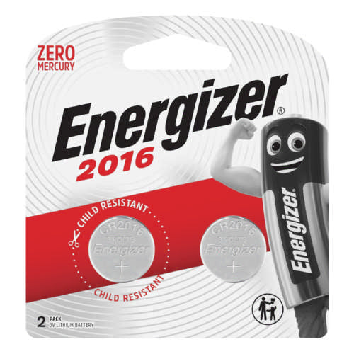 Energizer ECR2016  BS2 2016 Lithium Coin Battery - Pack Of 2