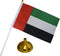 Emirates Flag With Stand 14 x 21 cm ( 5 pcs )