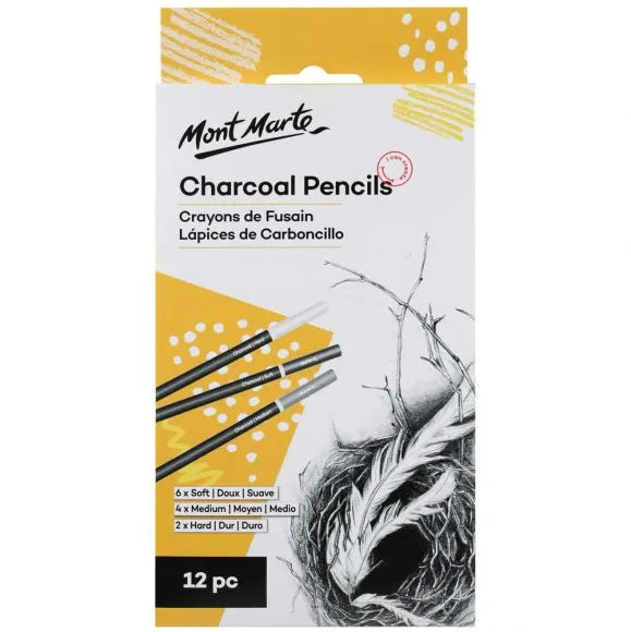 Charcol Pencil 12 Pcs-MPN0017