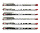 Ball Pen 1.0mm My-Tech Red Ink ( 6 Pieces )