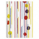 SPIRAL NOTE BOOK A4 5X5 50'S PUNCHY LINE - 115789